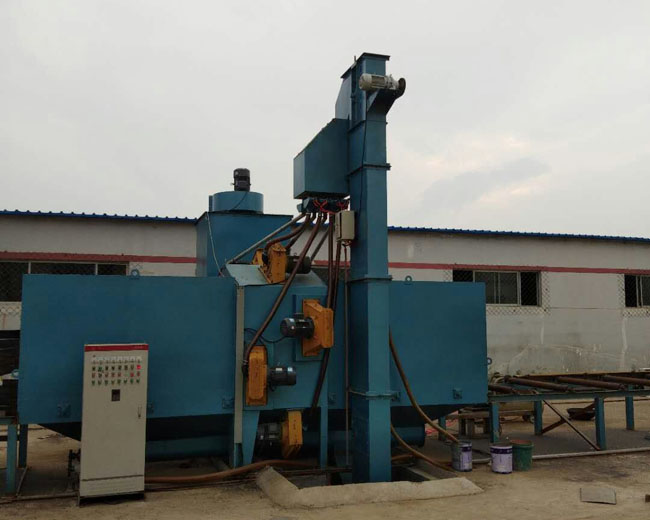 通过式抛丸机施工现场 通过式抛丸机施工现场